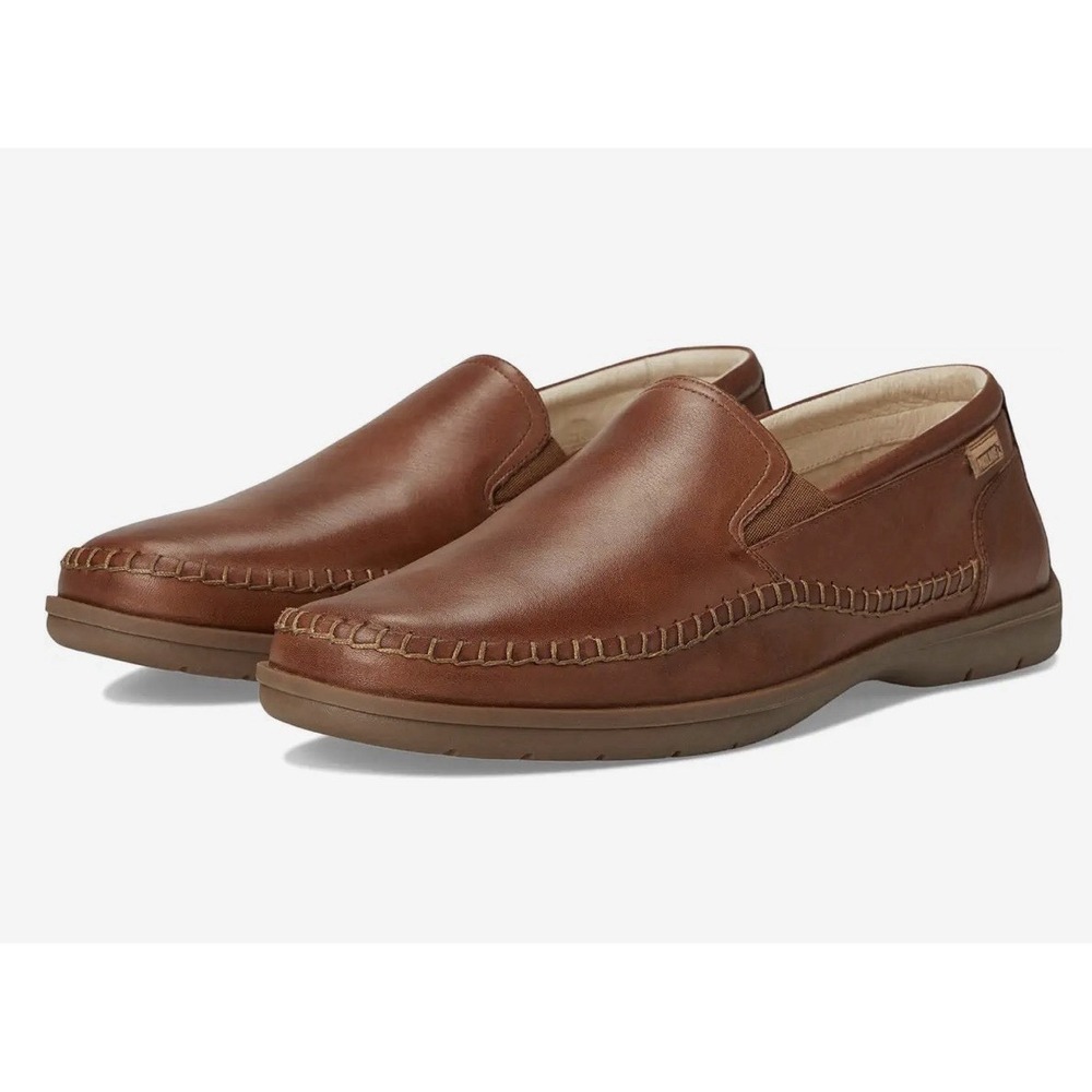 NWT $185 Pikolinos 41 Men's 7.5-8 Marbella Loafers M9a-3111 Cuero Brown Slip On